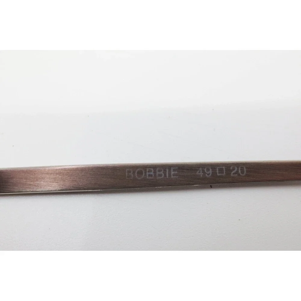 Bobbie Oval Copper Metal Eyeglasses Frames 49-20-140 Etched Temples Vintage